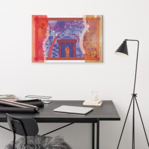 LE CHABAH by Eric Takukam Painting on Canvas