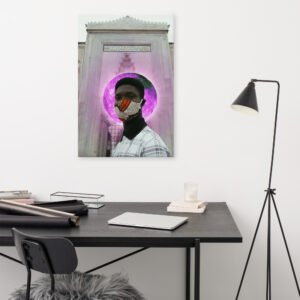 Masked Face By Ikon Shepherd Painting on Canvas