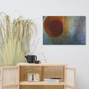 Sunset by Leya Green Painting on Canvas