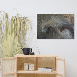 The Storm by Leya Green Painting on Canvas