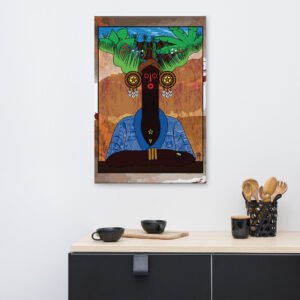 Villadine Foulard By Eric Takukam Painting On Canvas