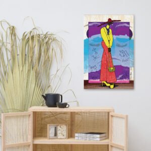 Braiseuse By Eric Takukam Painting On Canvas