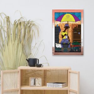 Villadine Sapee By Eric Takukam Painting On Canvas