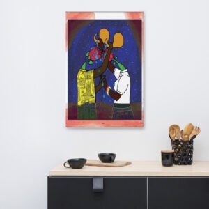 Le Couple By Eric Takukam Painting On Canvas