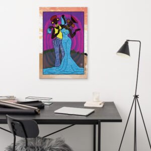 Les Villadine By Eric Takukam Painting On Canvas