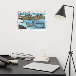 Vintage USA Stamp 1935 Poster