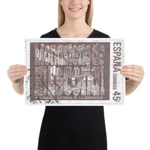 Vintage 1988 Spain Stamp Poster