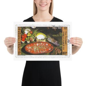 Vintage 1995 Portugal Stamp Poster