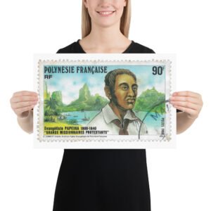 Vintage 1988 Portugal Stamp Poster