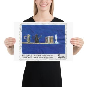 Vintage 1985 Republique Francaise Stamp Poster