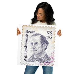 1986 Great Americans: William Jennings Bryan Stamp Poster