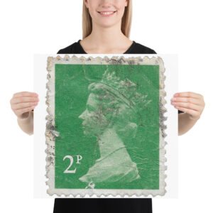 1982 2p British Elizabeth Stamp Poster