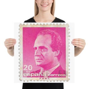 Vintage 1983 SPAIN Scott Stamp Poster