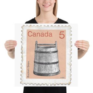 Vintage 1982 Canada Bucket Seau Poster