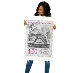 Vintage 1998 Republique Francaise Stamp Poster