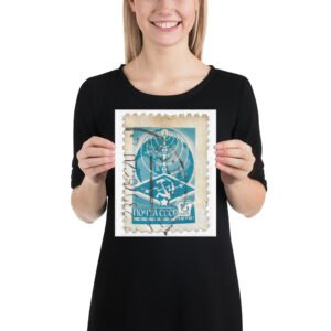 Vintage 1978 Russia Stamp Poster