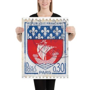 Vintage 1983 Stamp from France Poster