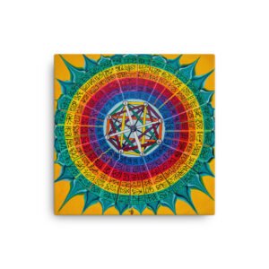 Alchemy Wheel Painting On Canvas