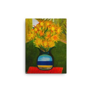 Ka Beni Flower Vase Painting On Canvas