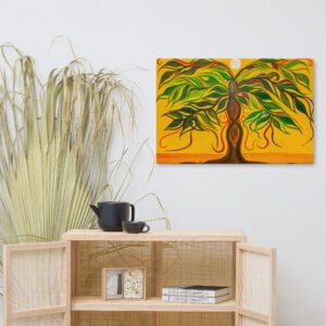 Moon and Tree Painting On Canvas