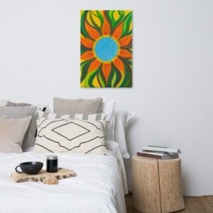 Yellow Flower Painting On Canvas